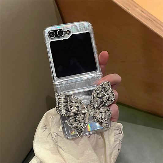 Rhinestone Flutterer Z flip Case