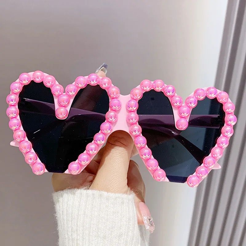 Isabella Pink Heart Sunglasses