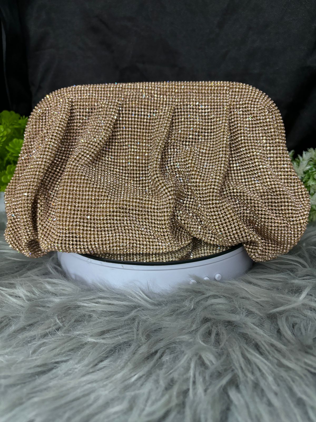 Luxe Sparkle Draped Bag