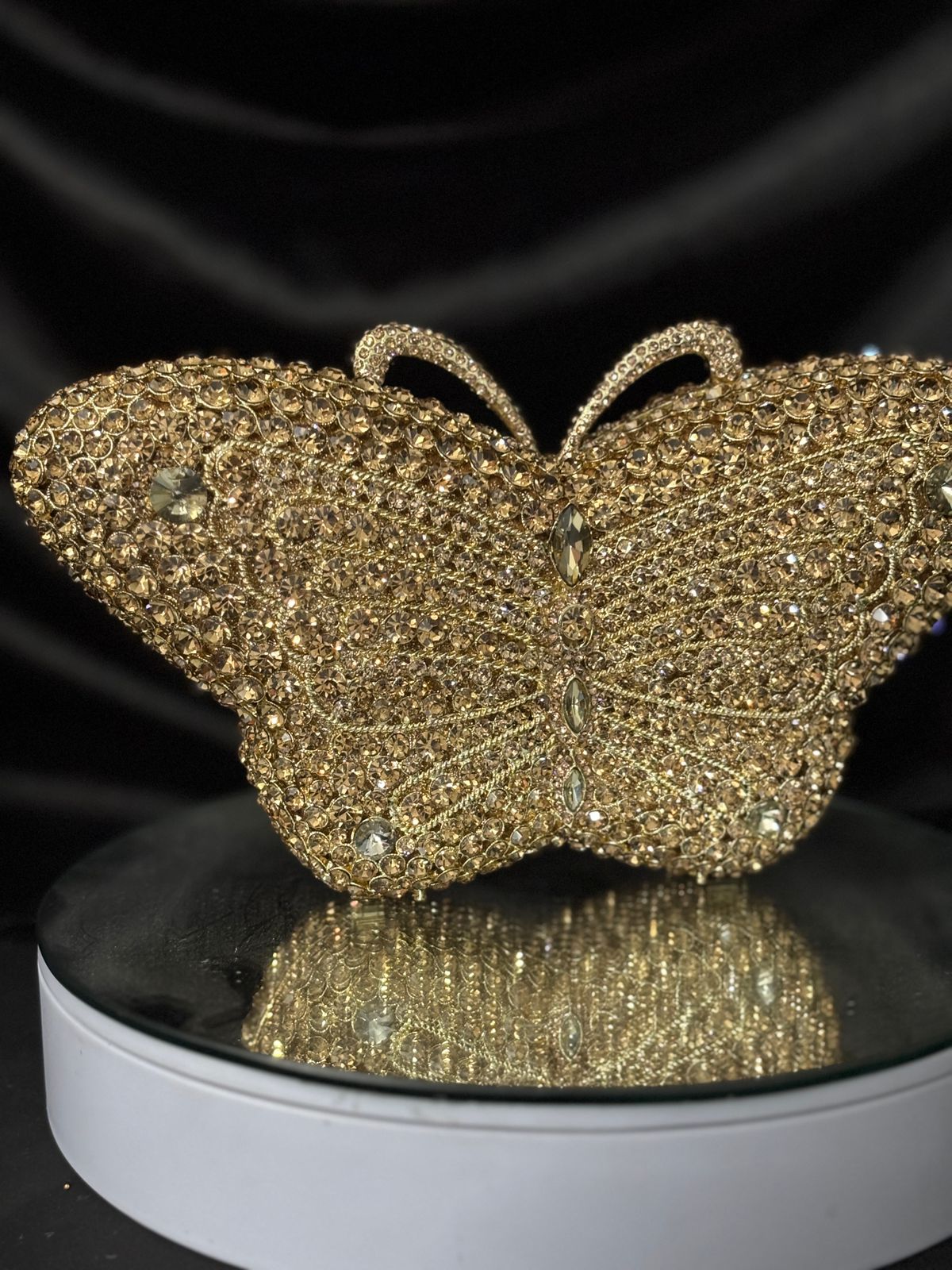 Glittery Golden Butterfly