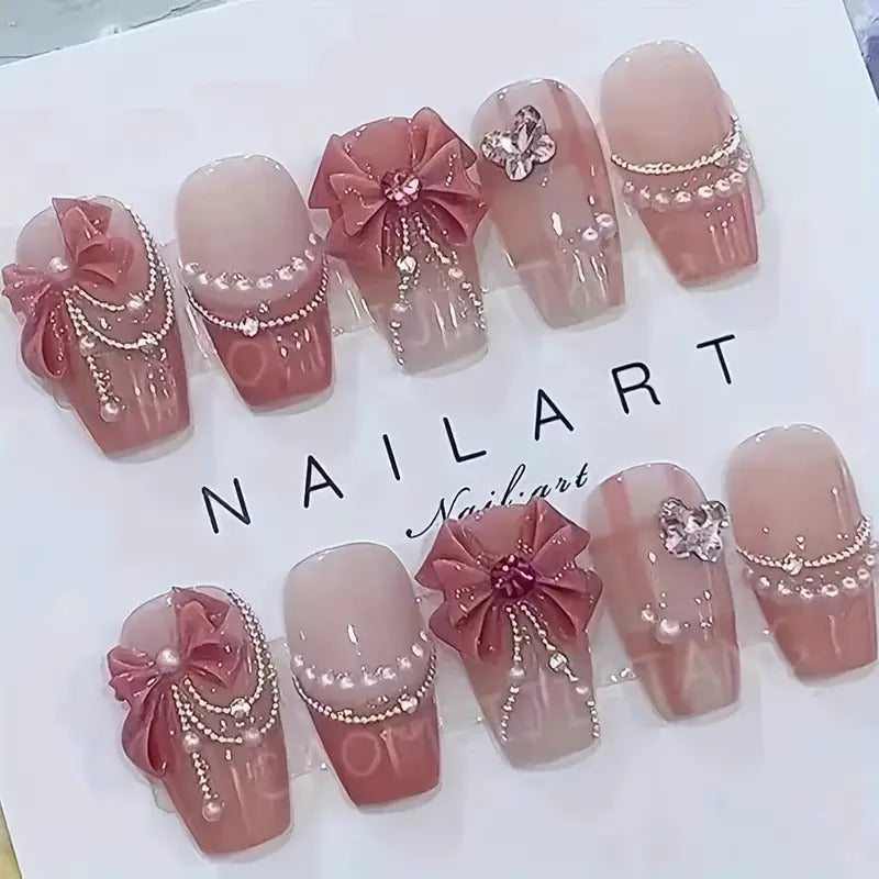 Blush Radiance Stick-On Nails
