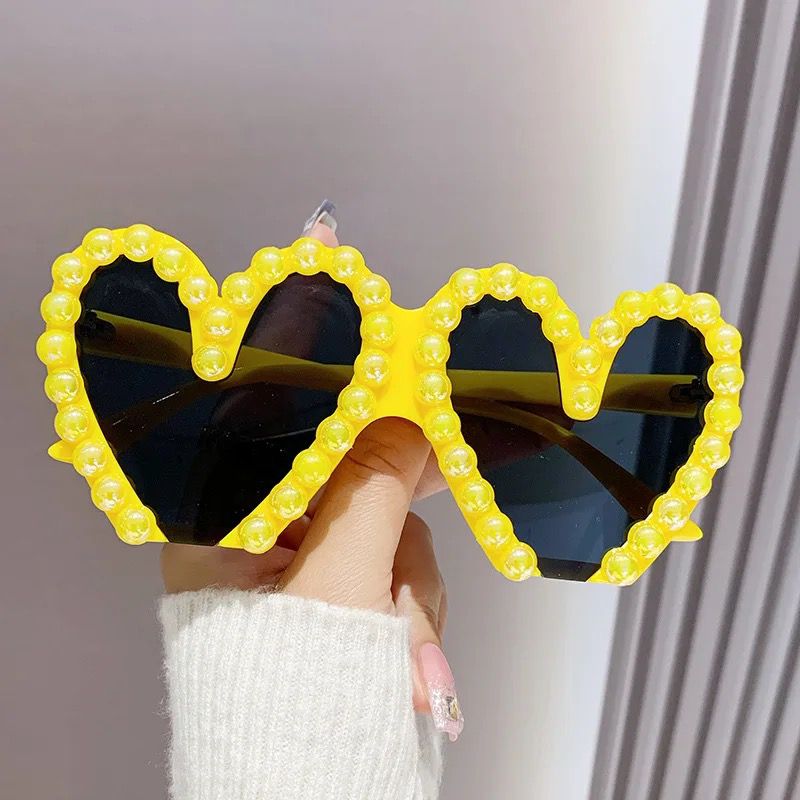 Isabella Yellow Heart Sunglasses