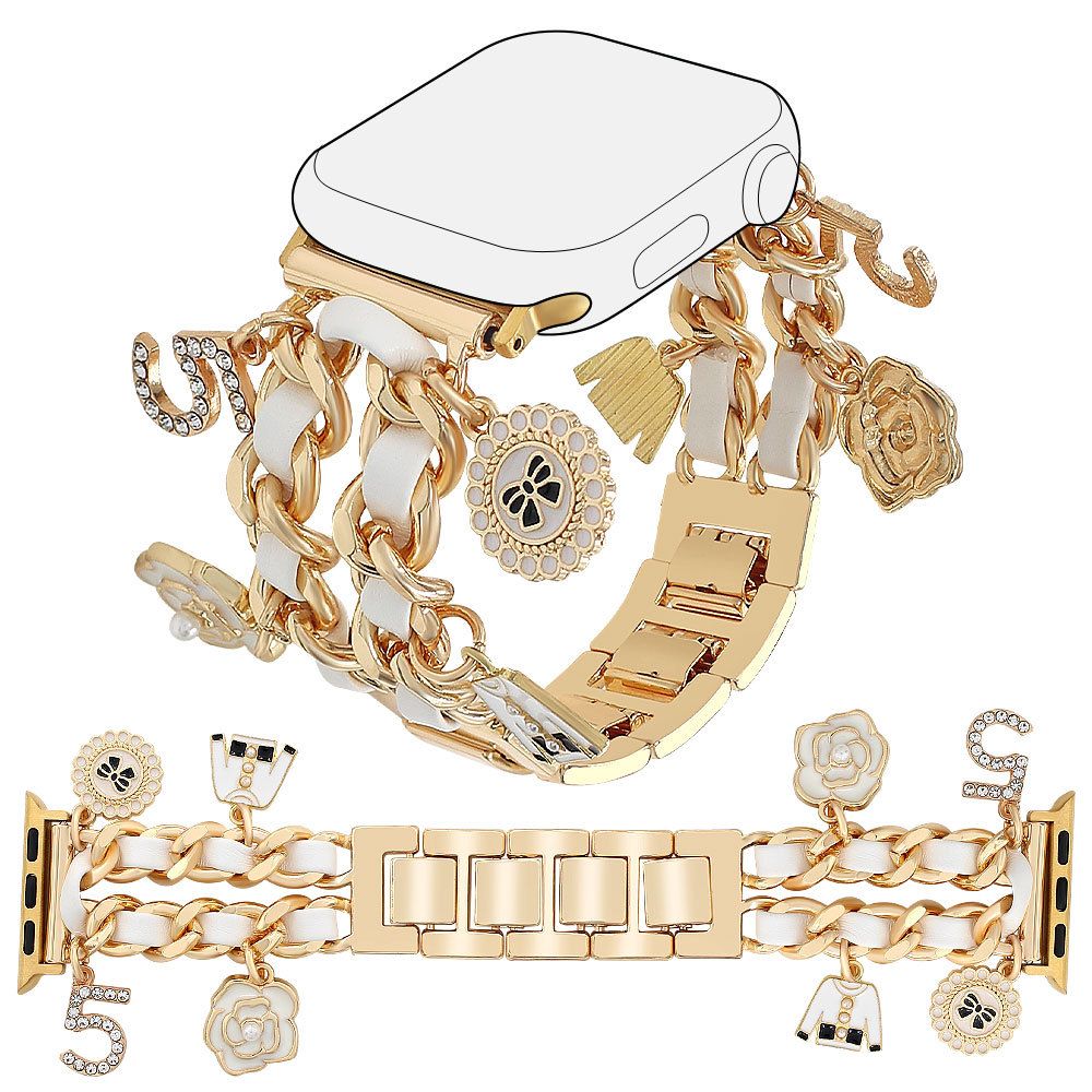 Crystal iWatch Straps Heart Charm