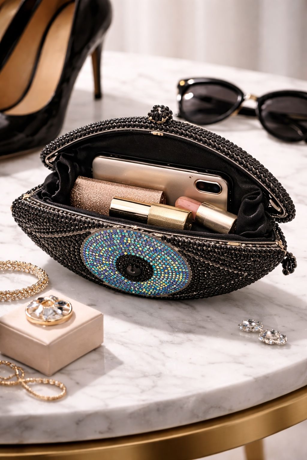 EVIL EYE BLACK CLUTCH