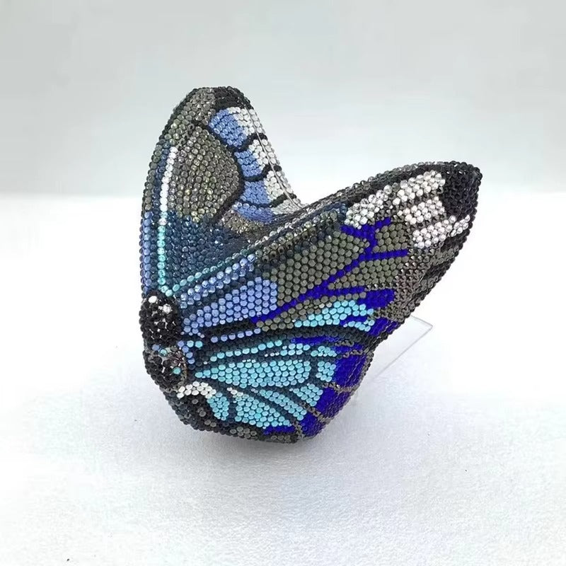 Blue Butterfly Bloom Clutch
