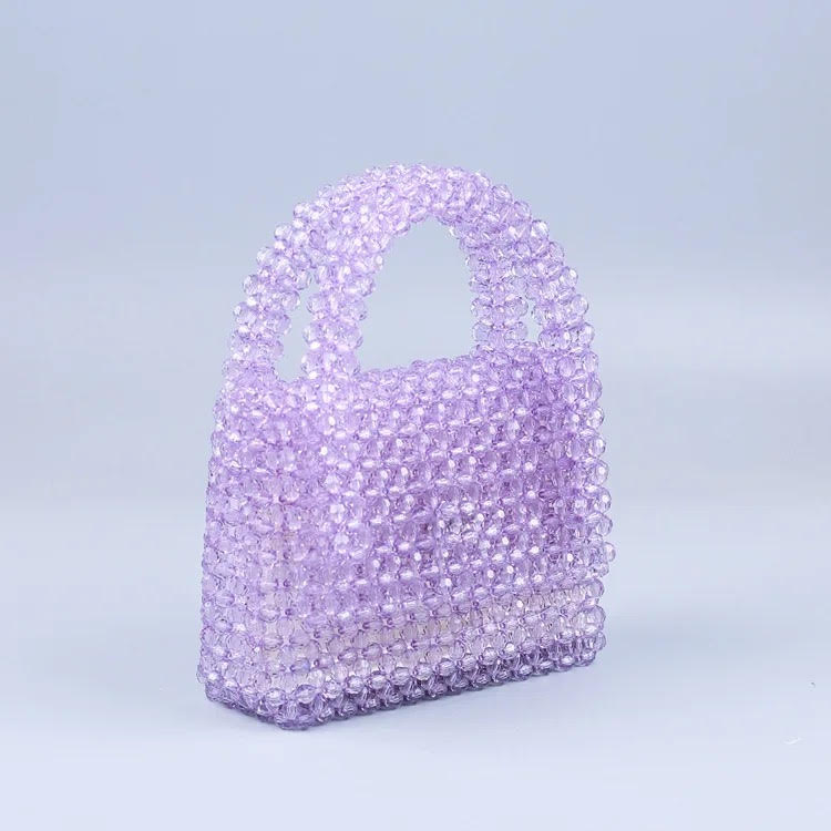 Mini Lavender Beaded Bag