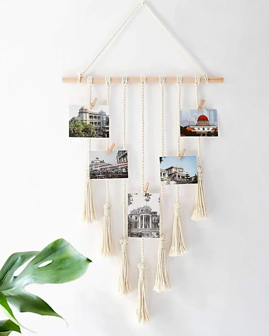 BOHO HANGING PHOTO DISPLAY