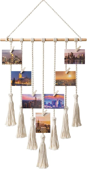 BOHO HANGING PHOTO DISPLAY