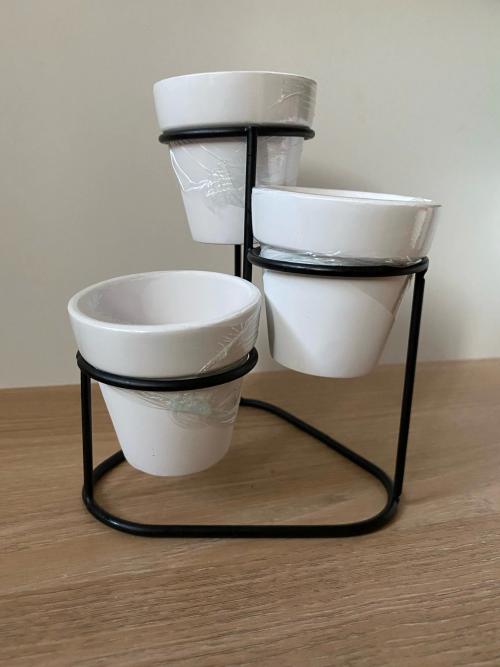 Ceramic Planter with Stand