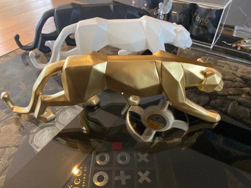 Geometric Panther Statue