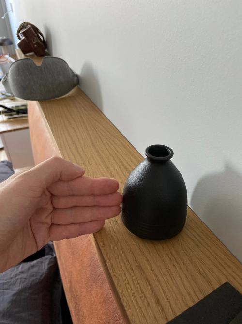 Black Ceremic Vase