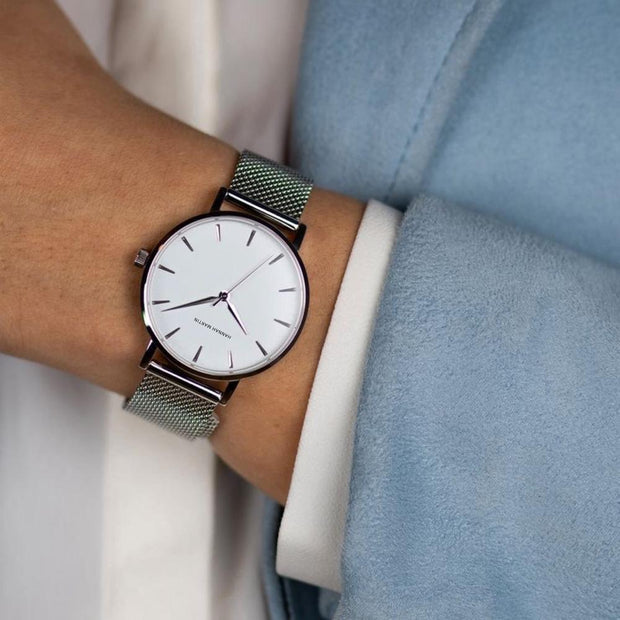 London Minimalist Silver Watch