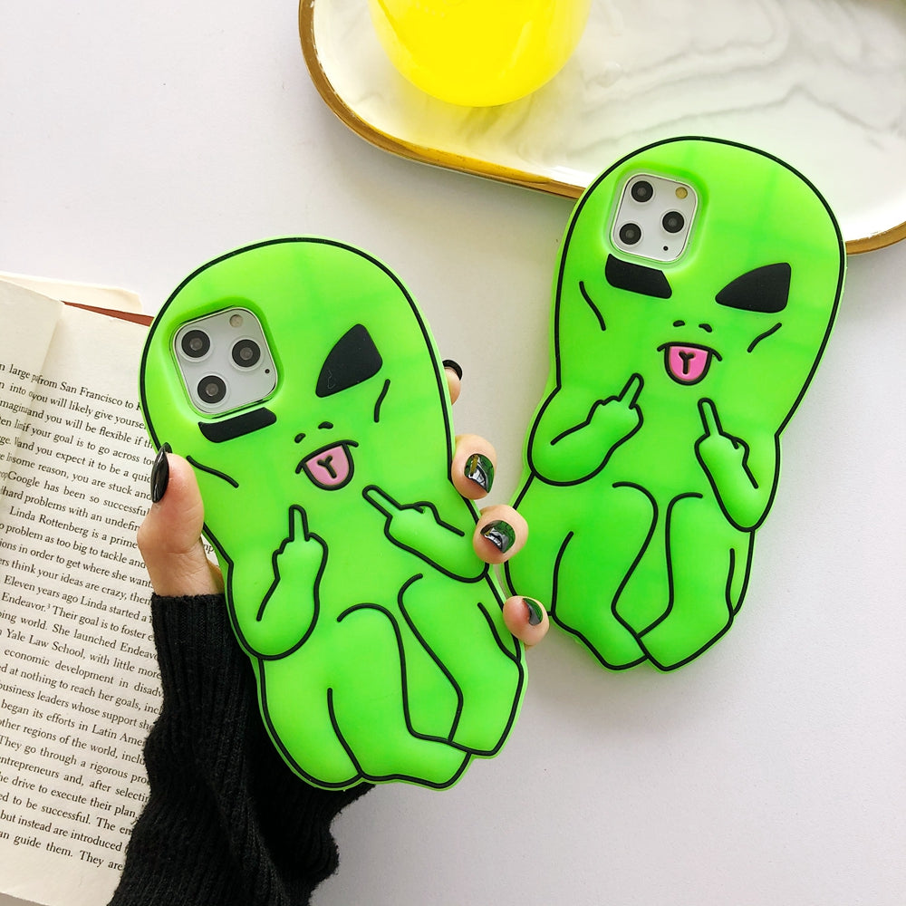 Naughty Cartoon iPhone Silicone Case