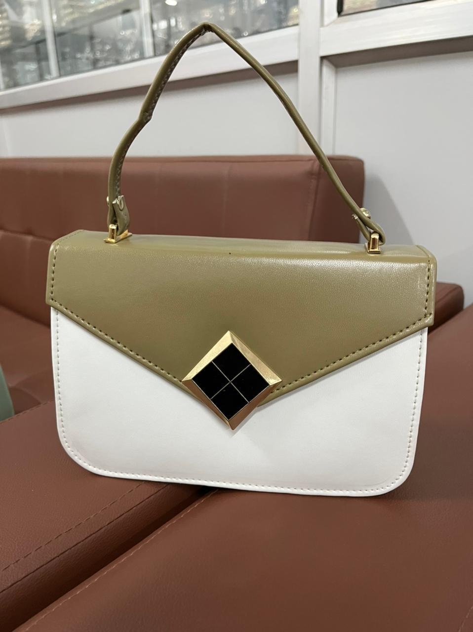White-green Sling Bag