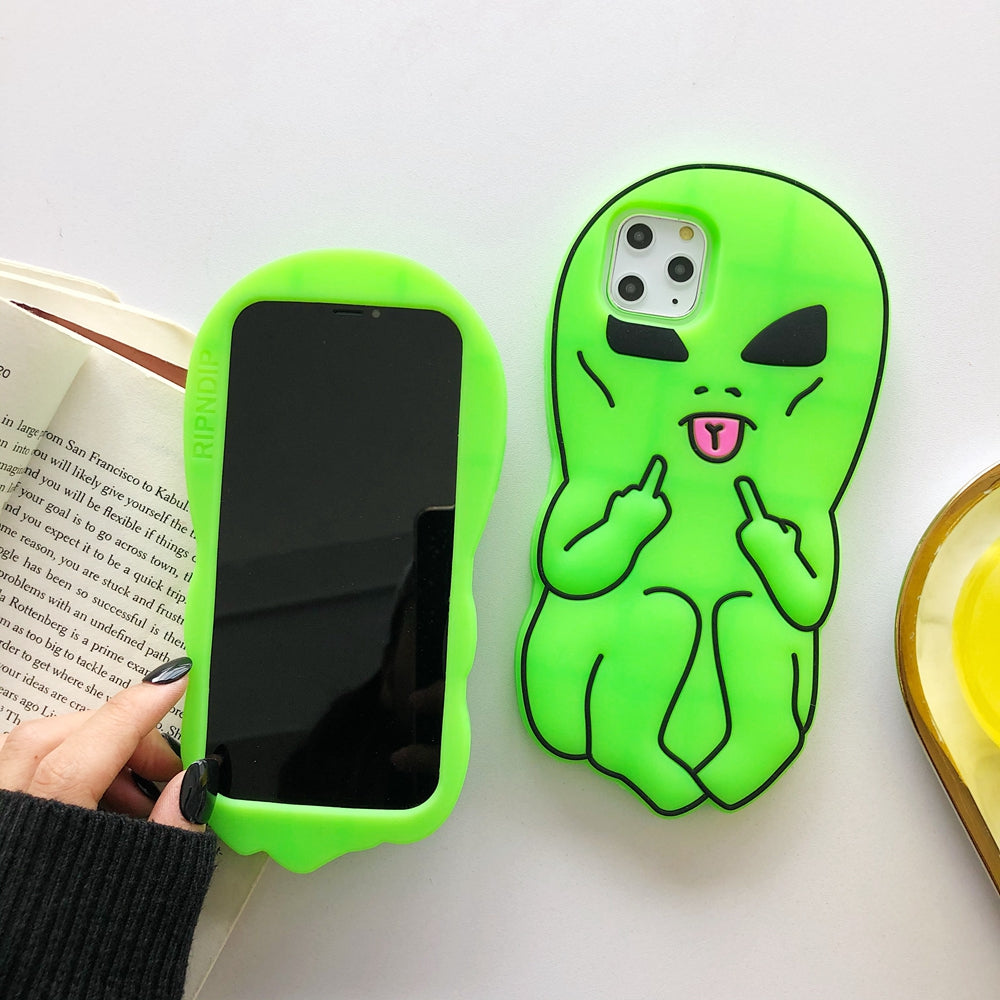 Naughty Cartoon iPhone Silicone Case