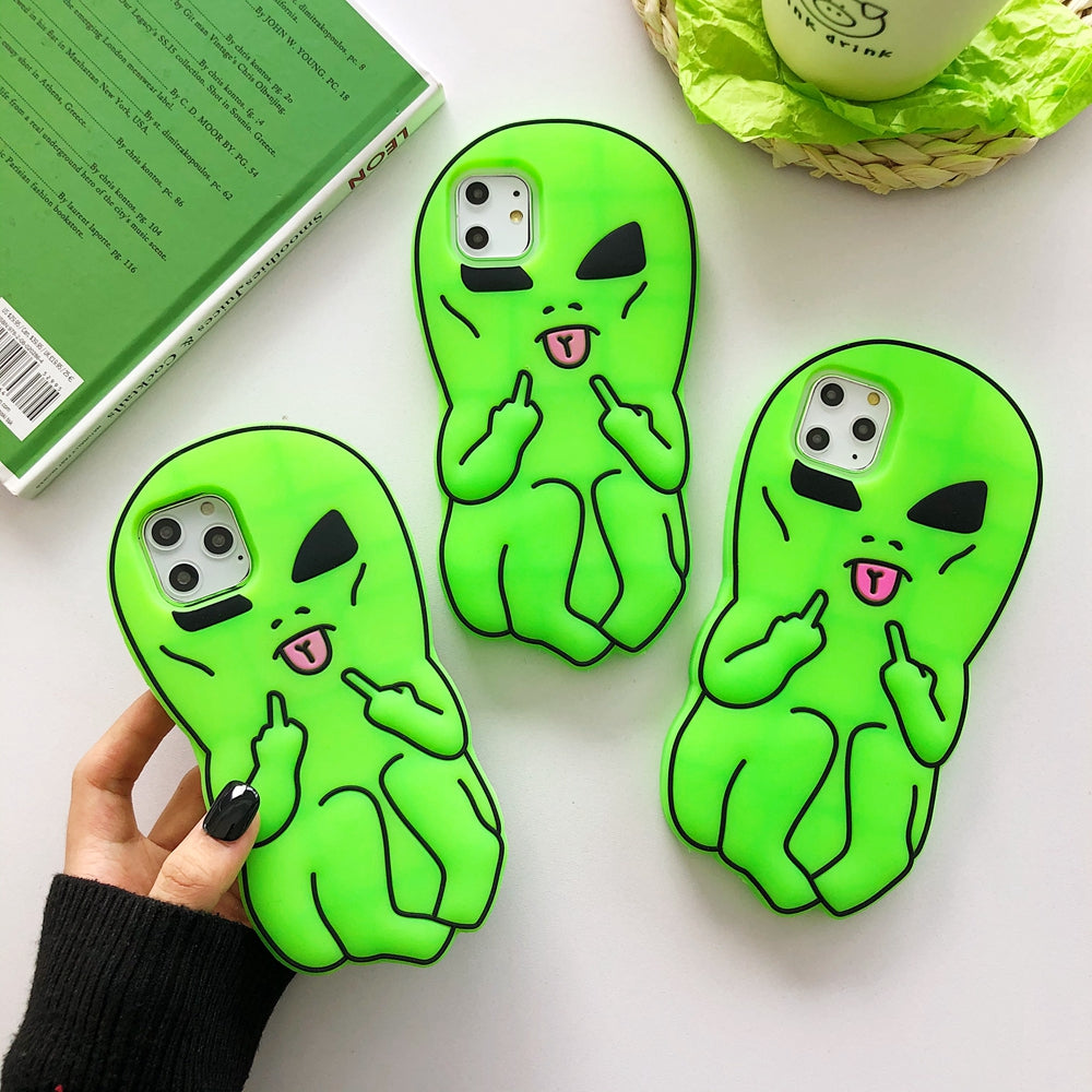 Naughty Cartoon iPhone Silicone Case