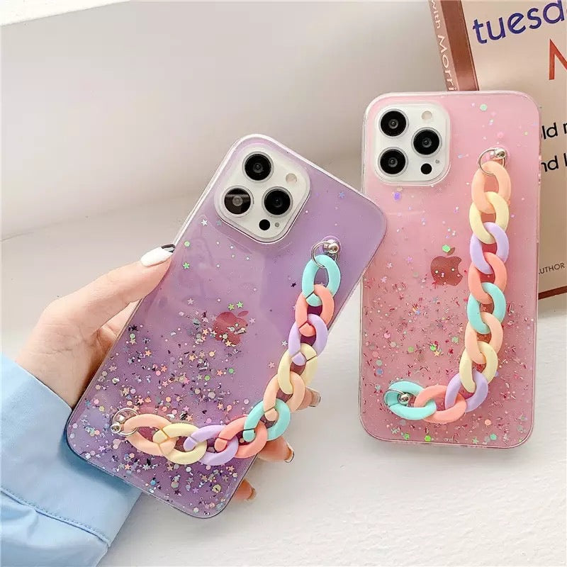 Luxury Glitter Chain Case Samsung