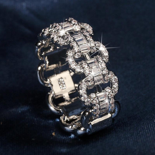 Luxury Chain Diamond Ring