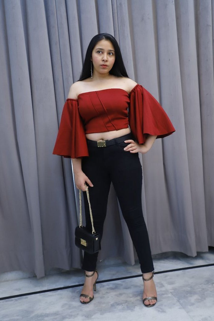 Red believer Boho Top