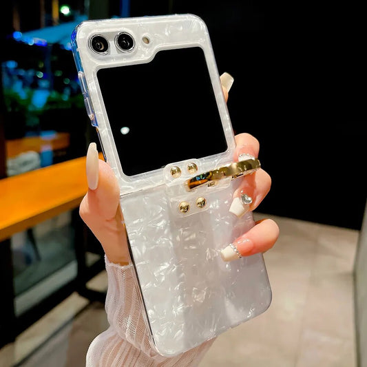 Premium Marble Texture Flip Case