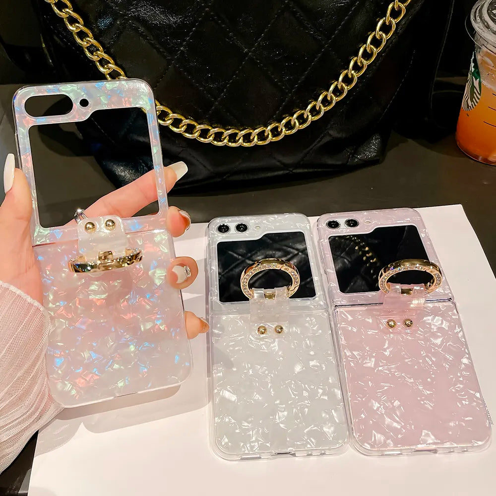 Premium Marble Texture Flip Case