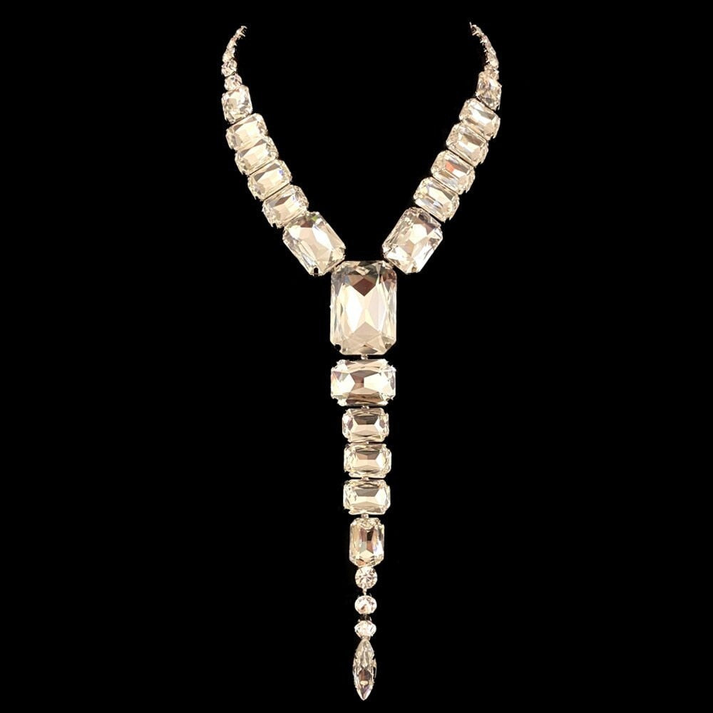 Queen Luxury Crystal Blue Necklace