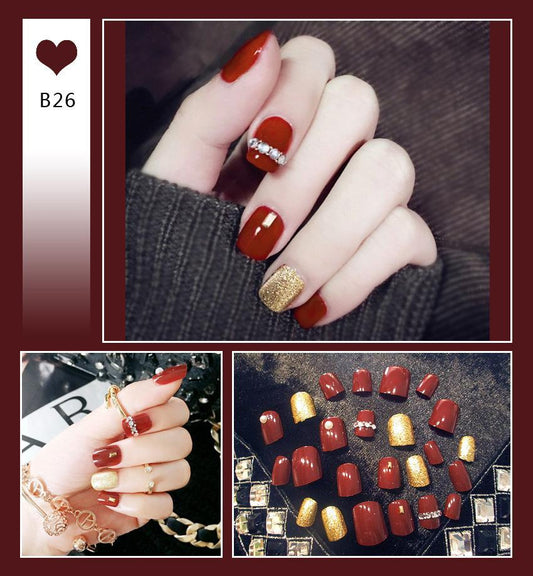 Red Fairy Stick-on Nails