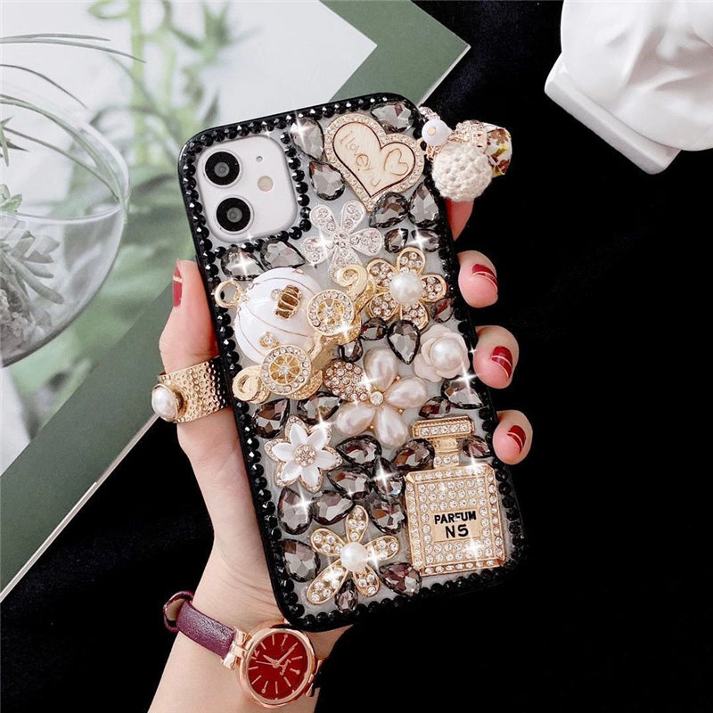 Studded Gold Paris Diamond Case