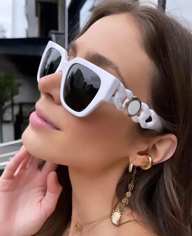 White Frame Sunglasses