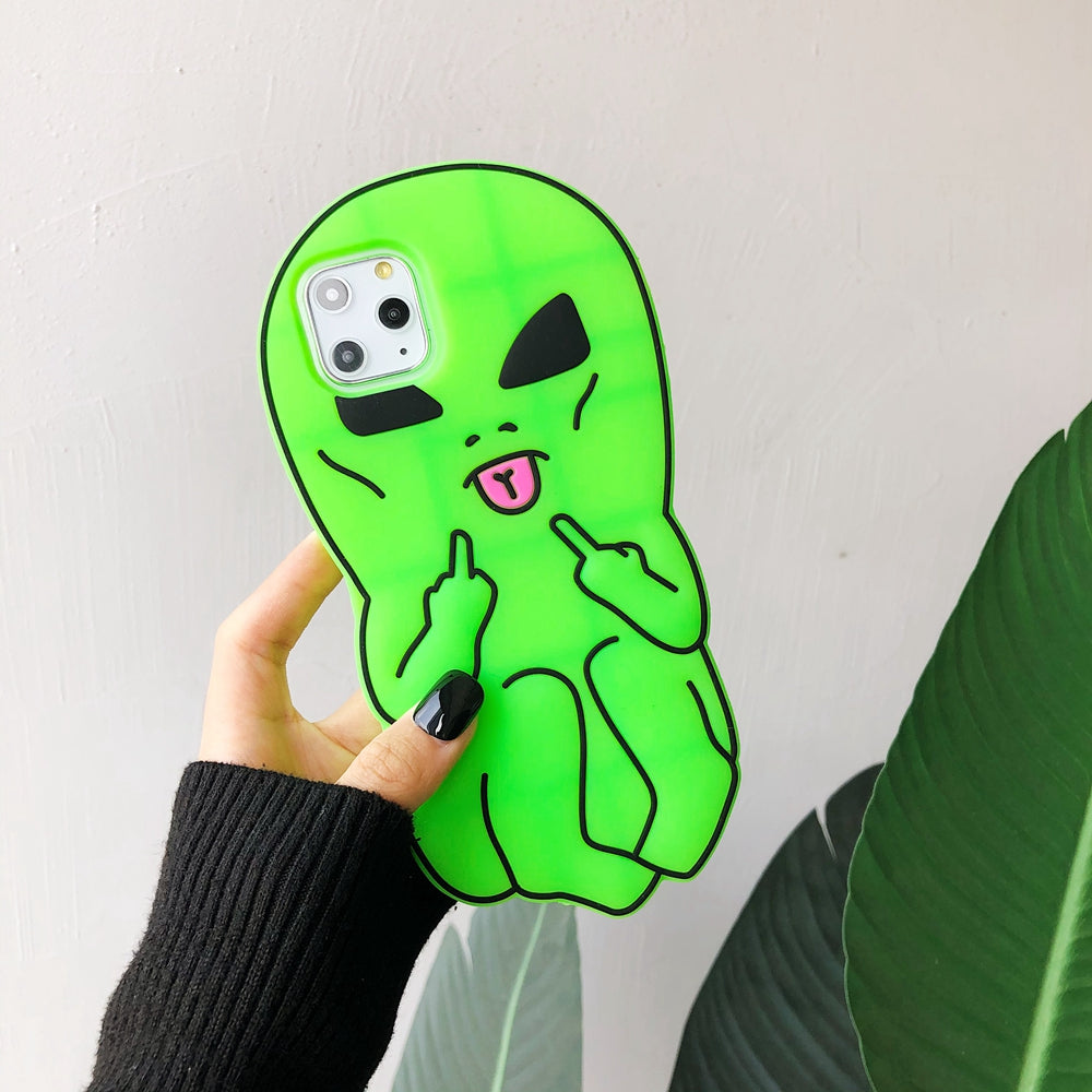 Naughty Cartoon iPhone Silicone Case
