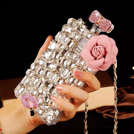 Studded Diamond Rose Samsung Case