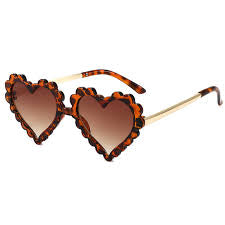 Heart Leopard kids sunglasses
