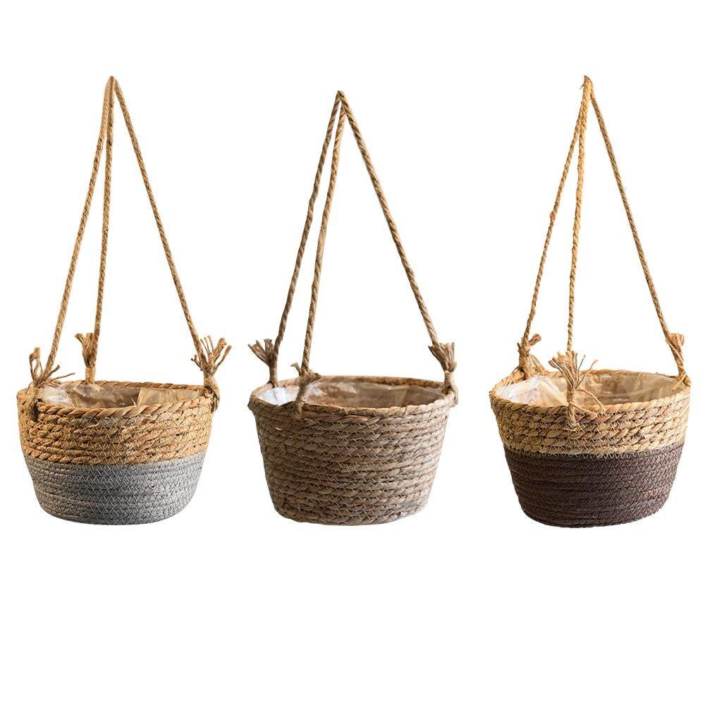 Woven Jute Hanging Planters