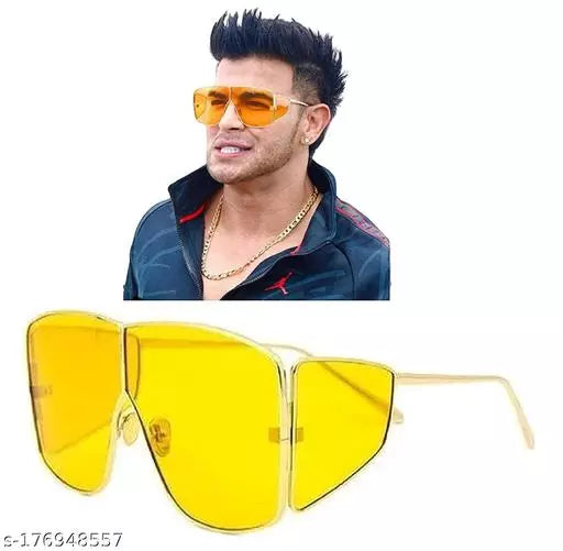 Yellow Men's sunglasses