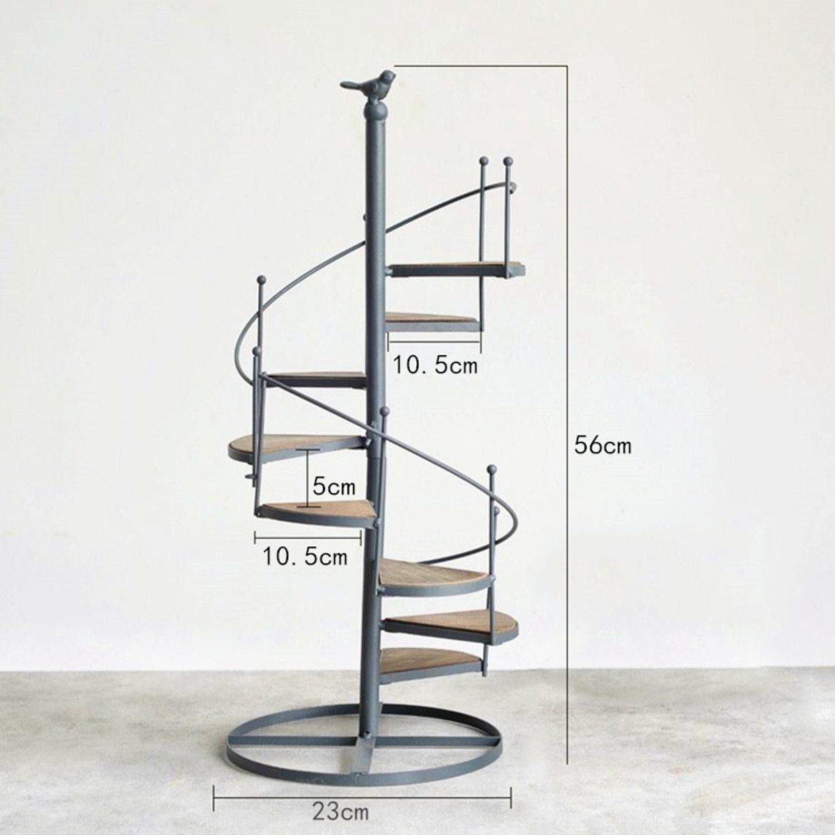 Spiral Iron Plant Stand