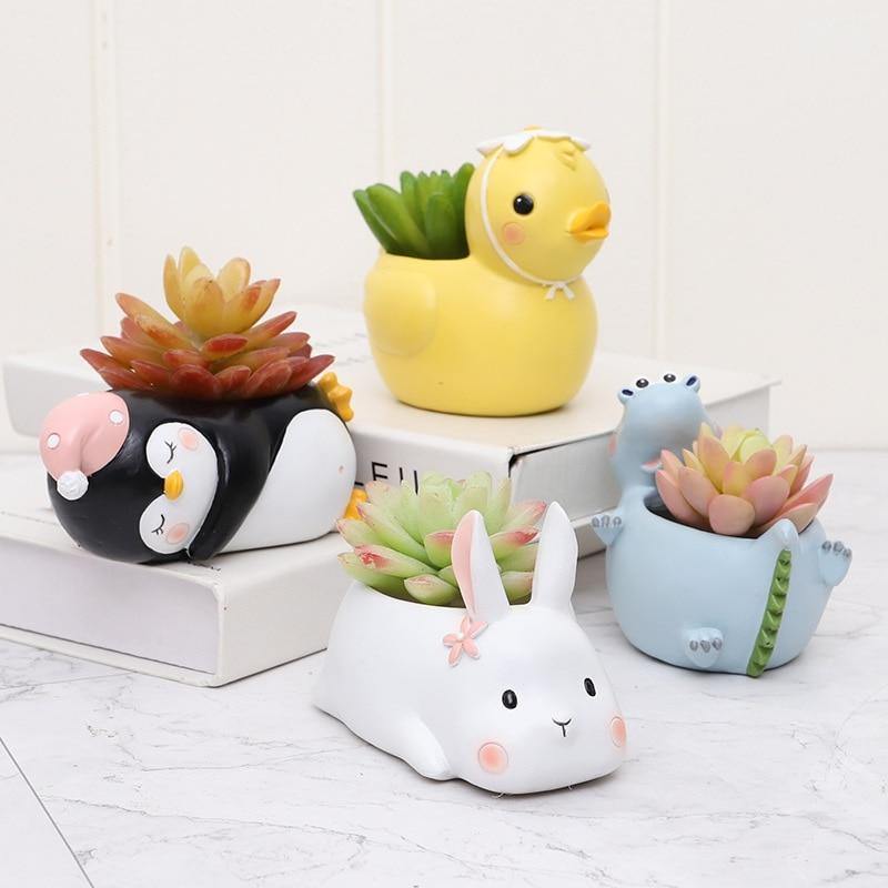 Lazy Animal Planter