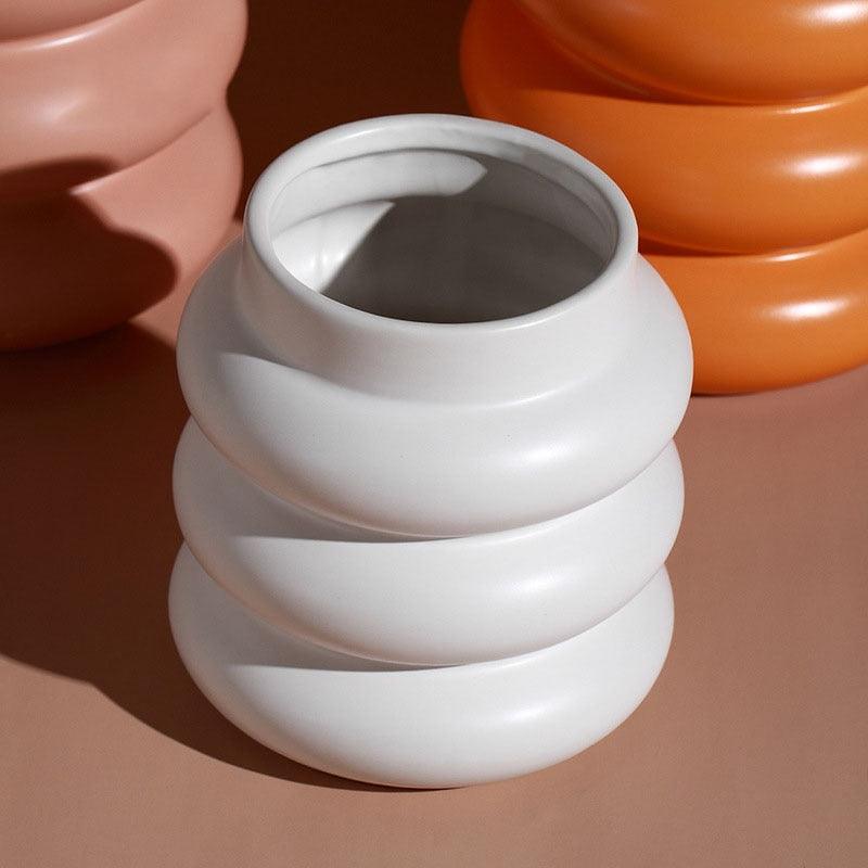 Ceramic Roll Vases
