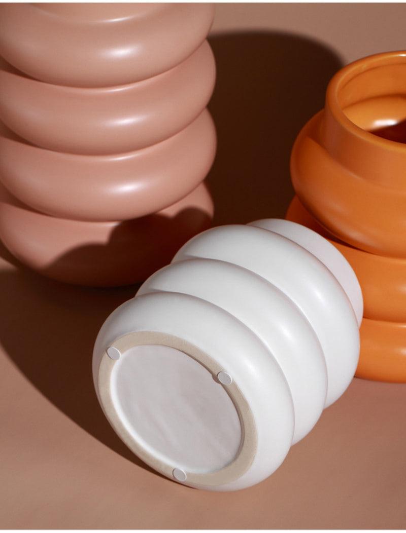 Ceramic Roll Vases