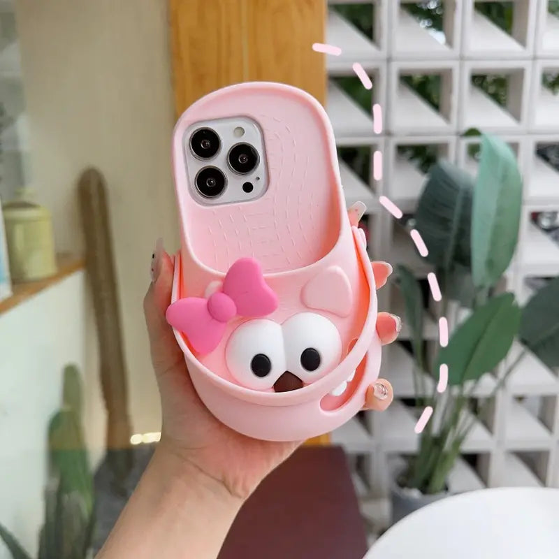 Pink Bear Slipper Case