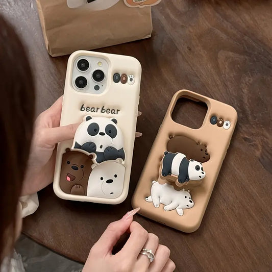 Cartoon Bear iPhone Case