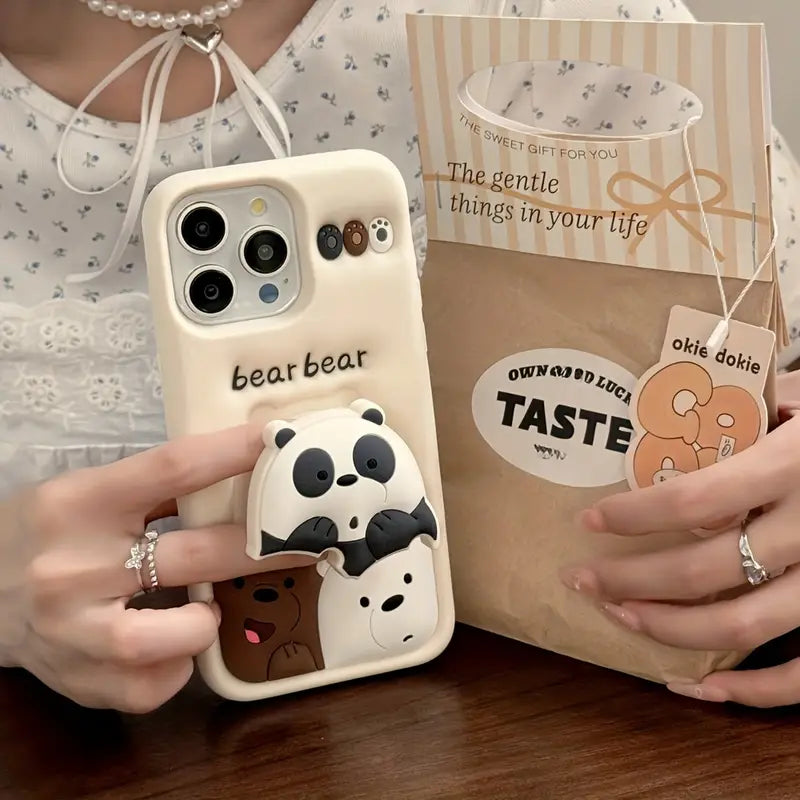 Cartoon Bear iPhone Case