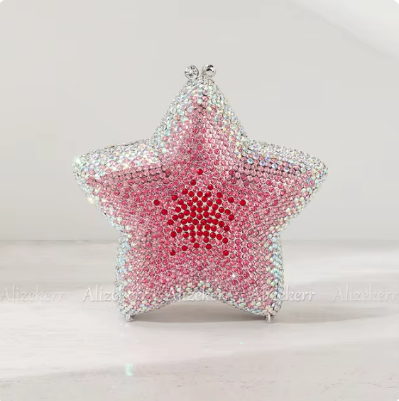 Luminary Pink Star clutch