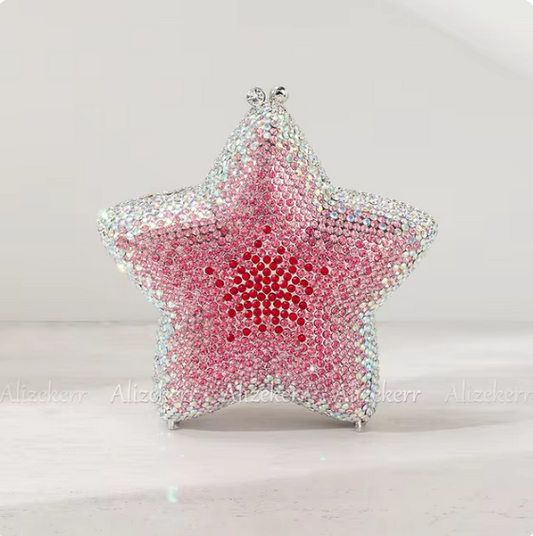 Luminary Pink Star clutch