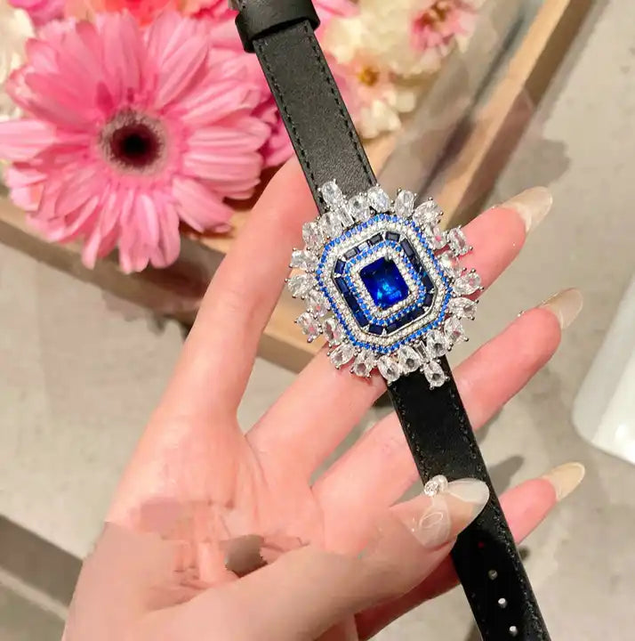 Designer Blue Shine Gem Bracelet