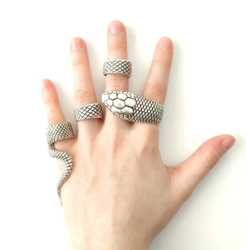 Antique Silver Color Snack Ring