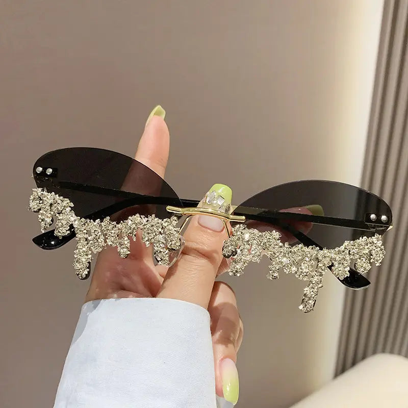 Water Drop Rimless Sunglasses
