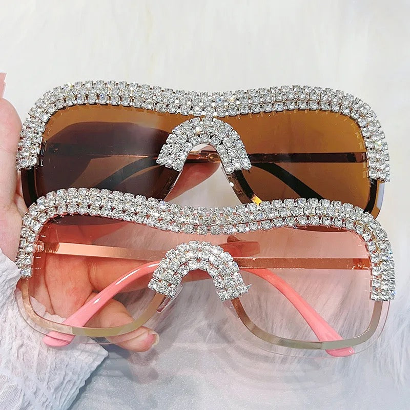 Voguish Rhinestone Sunglasses