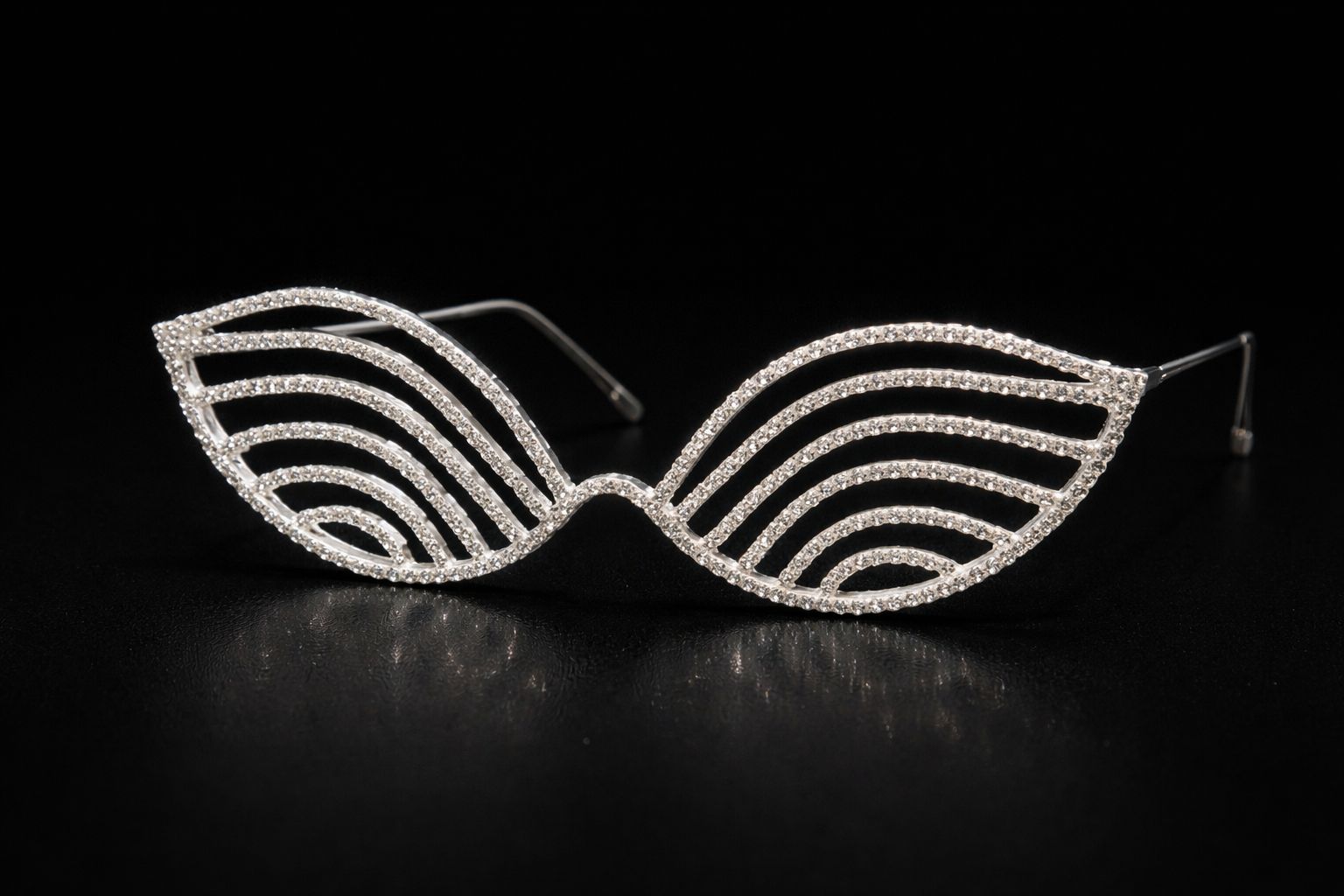 Decorative eyeglasses with a wavy  sunglasses