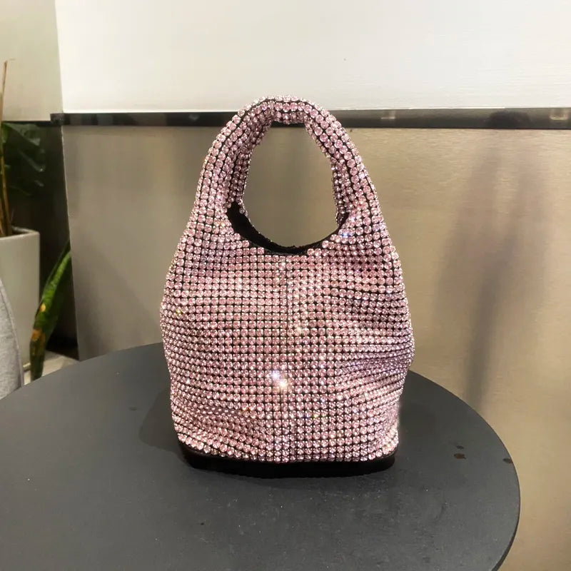 Luxe Crystal Bottuega Bag