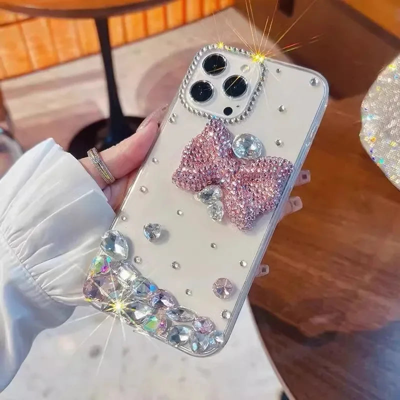 Crystal Bow iPhone Studded Case
